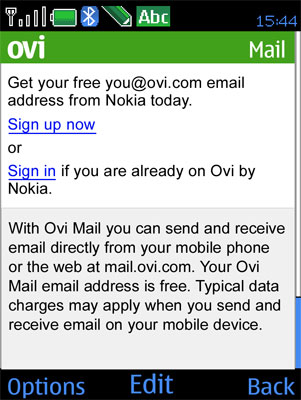 Ovi Mail  Nokia