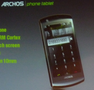 Archos Phone Tablet