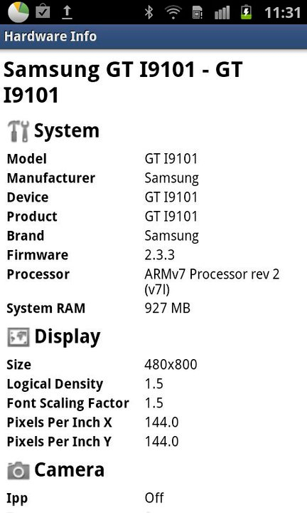 Samsung Galaxy S II GT I9101