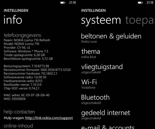 Nokia Lumia 710  800  Windows Phone 7.5 Tango